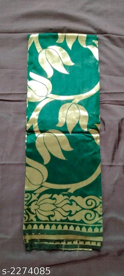 Banarasi Banarasi Silk Green Jaquard Saree With Blouse OrderMeFirst