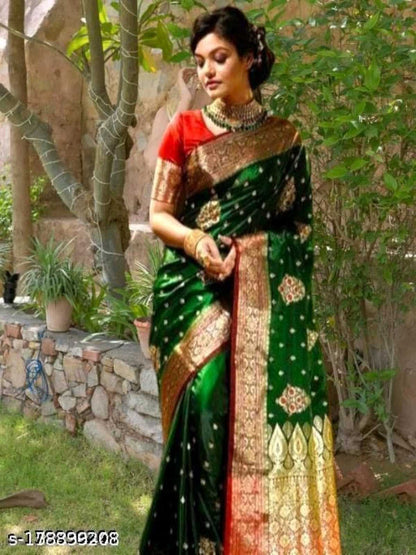 Banarasi Satin Silk Saree OrderMeFirst