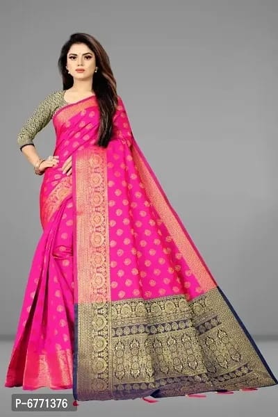 Banarasi Silk Jacquard Sarees with Blouse piece OrderMeFirst