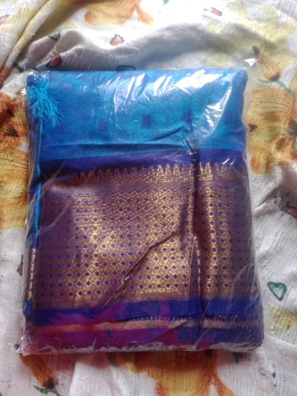 Beautiful Pure Silk Printed Sarees With Blouse Piece OrderMeFirst