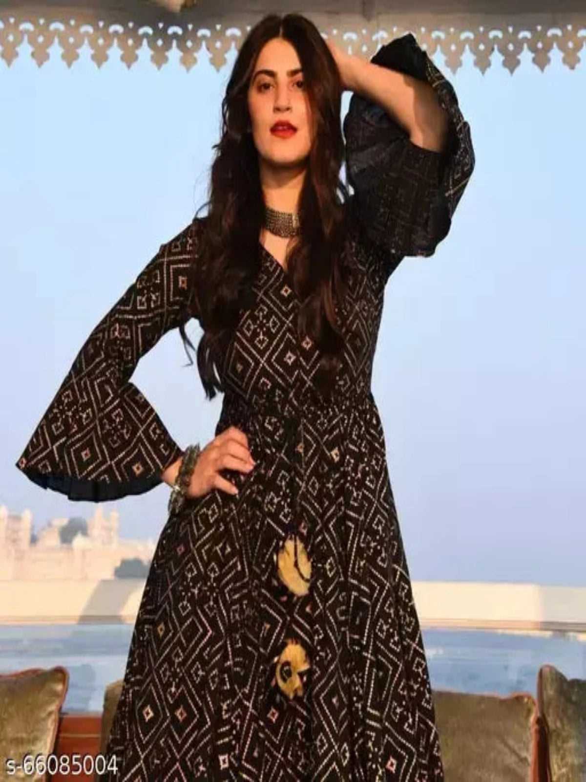 Black Anarkali Gown OrderMeFirst