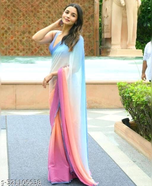 Bollywood Actress Alia Bhatt saree OrderMeFirst