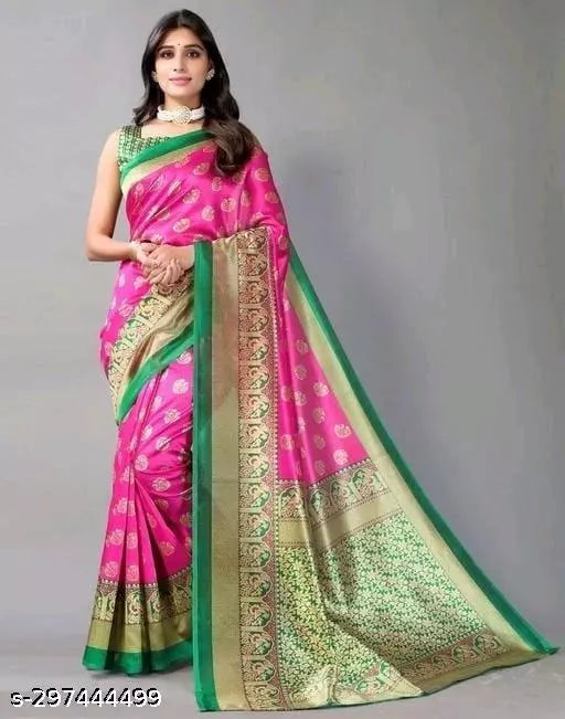 Buy 2 Get 1 Offer Jacquard Saree OrderMeFirst