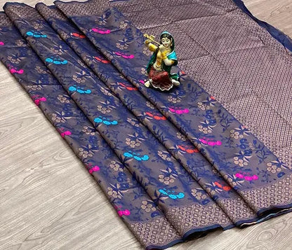 Buy Beautiful Kanjivaram Art Silk Saree With Zari Weaving OrderMeFirst