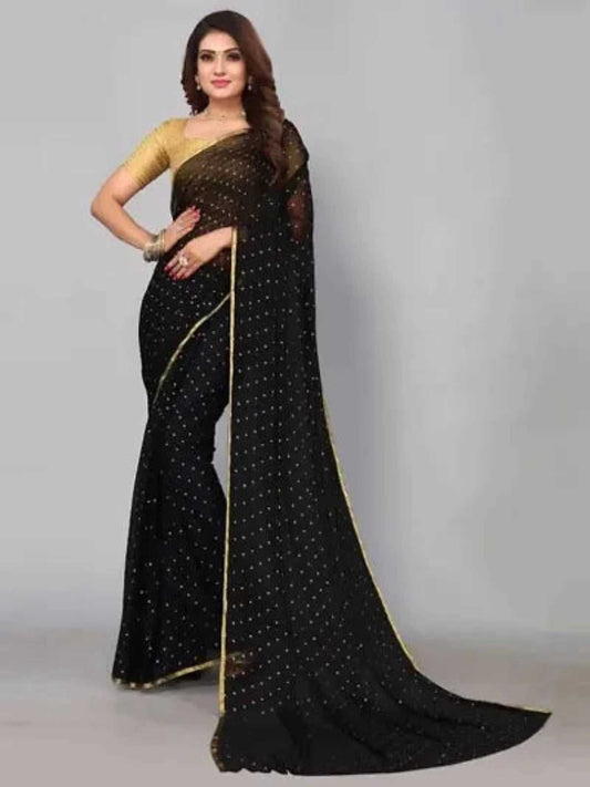 Buy Bollywood Chiffon Saree OrderMeFirst