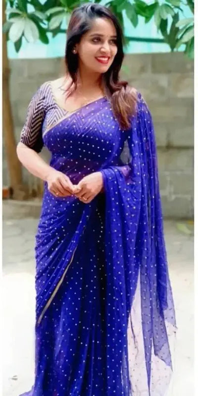 Buy Bollywood Chiffon Saree OrderMeFirst