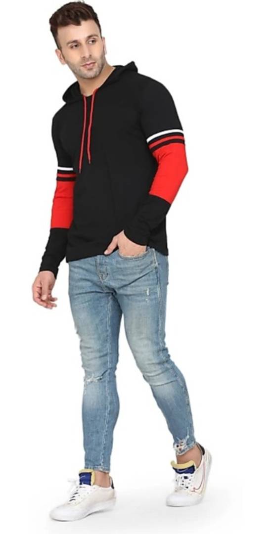 Classic Cotton Blend Solid Hoodie Sweatshirts for Men OrderMeFirst