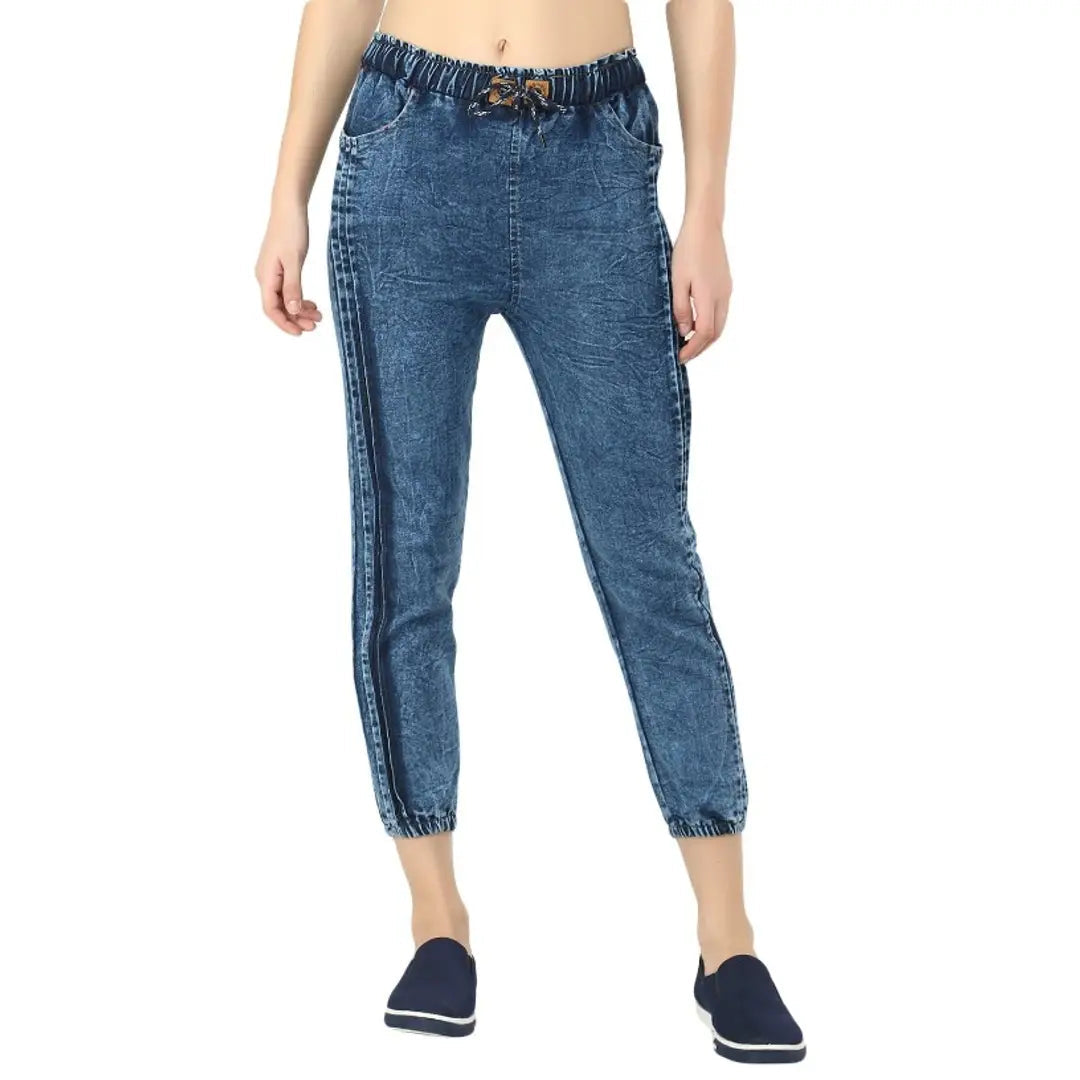 Classic Denim Solid Jeggings for Women OrderMeFirst