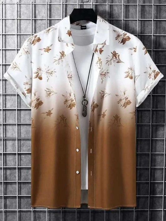 Classic  Polyester Spandex Printed Casual Shirts for Men OrderMeFirst