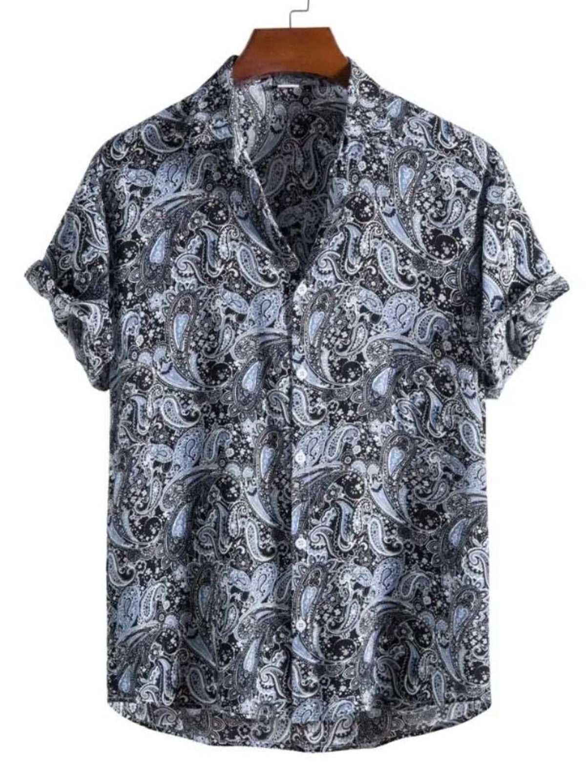 Classic Polyester Spandex Printed Casual Shirts for Mens OrderMeFirst