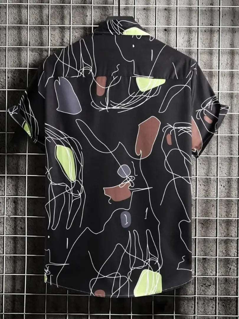 Classic Polyester Spandex Printed Casual Shirts for Mens OrderMeFirst