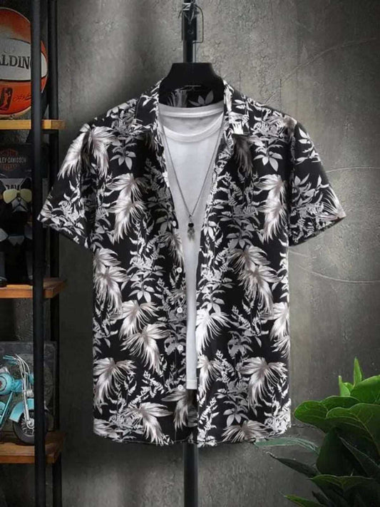 Classic Polyester Spandex Printed Casual Shirts for Mens OrderMeFirst