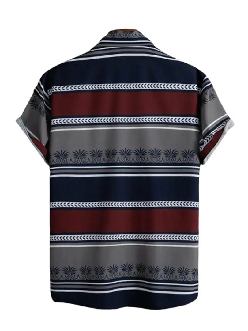 Classic Synthetic Printed Casual Shirts for Men OrderMeFirst