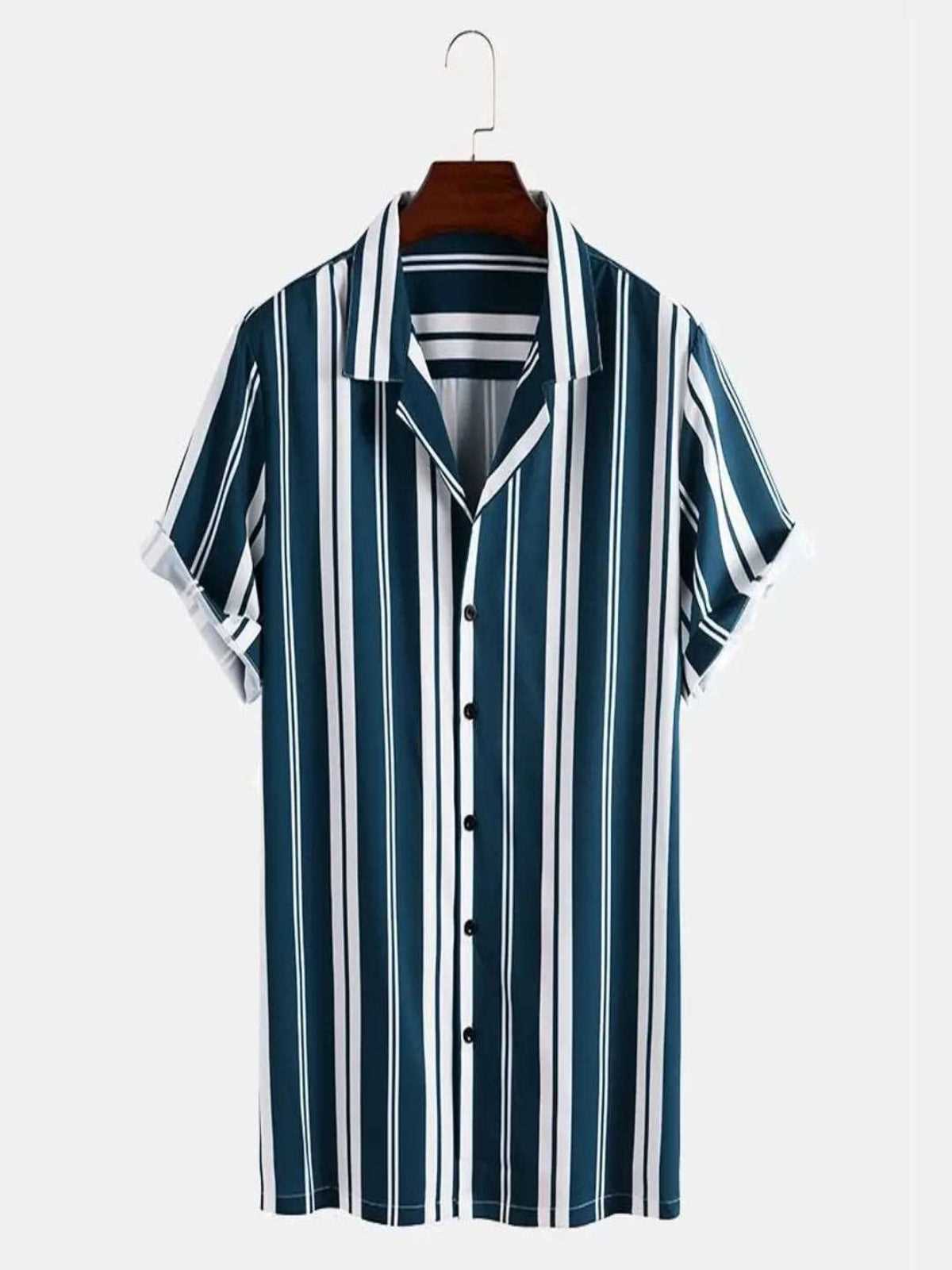 Classic Synthetic Striped Casual Shirts for Men OrderMeFirst