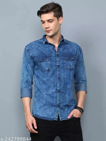 DENIM SHIRT FOR MEN OrderMeFirst