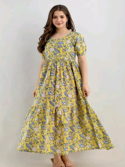 Designer Cotton Gown - OrderMeFirst