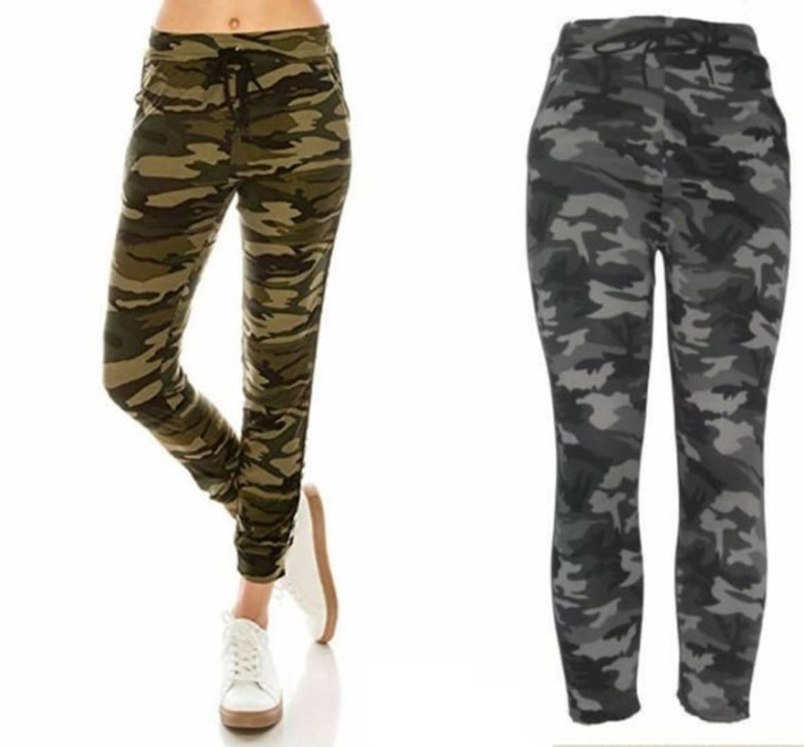 Exotic Spandex Camouflage Printed Jeggings Combo Of 2 OrderMeFirst