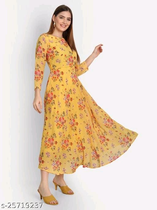 Floral Printed Gowns For Woman OrderMeFirst