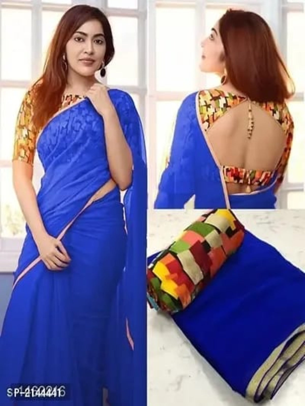 Georgette Sarees With Blouse Piece OrderMeFirst