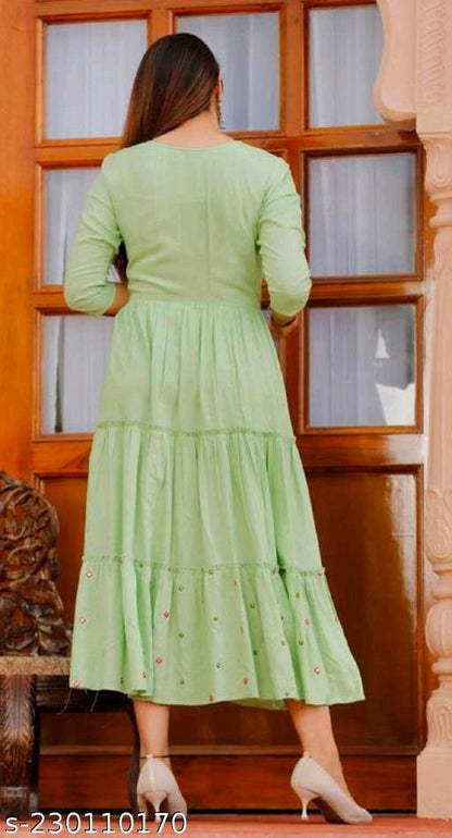 Green Anarkali Gown OrderMeFirst