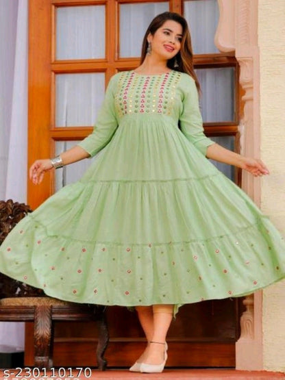 Green Anarkali Gown OrderMeFirst