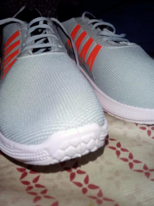 Grey Solid Running Shoes For Men OrderMeFirst