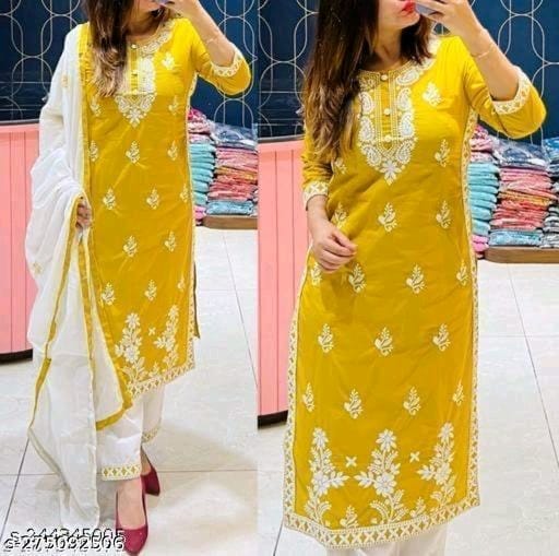 Lakhnavi Work Kurta Set OrderMeFirst