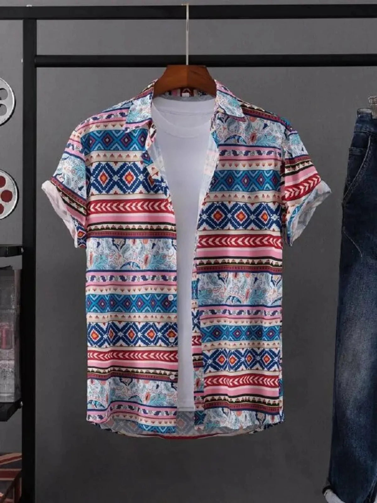 Men Regular Fit Printed Casual Shirt OrderMeFirst