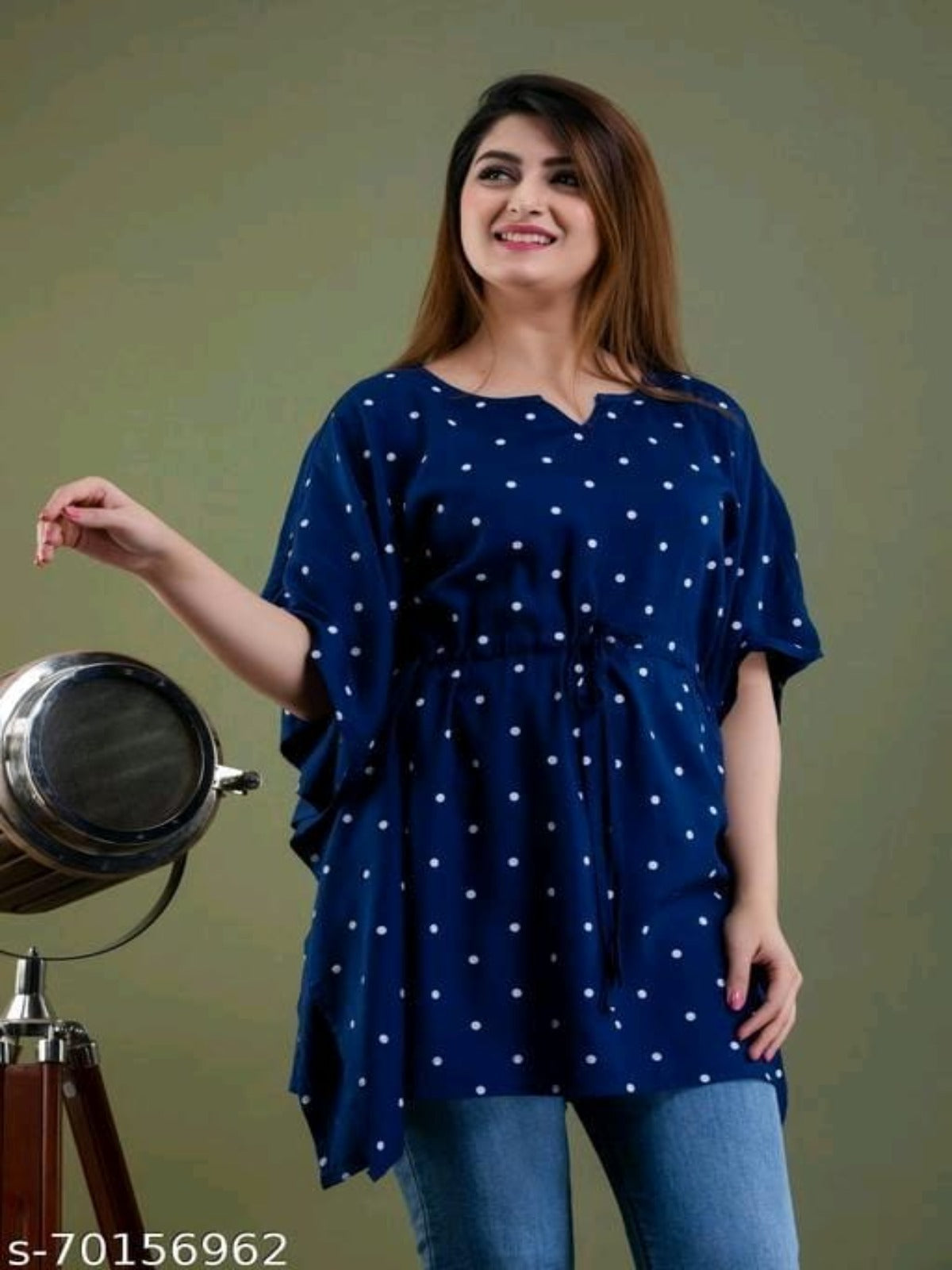 Navy Blue women Kaftan Top OrderMeFirst