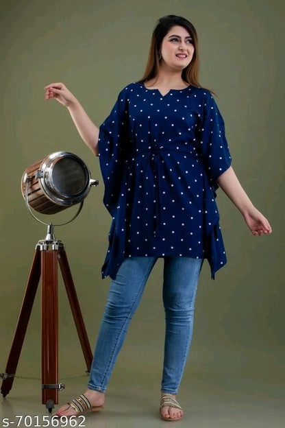 Navy Blue women Kaftan Top OrderMeFirst