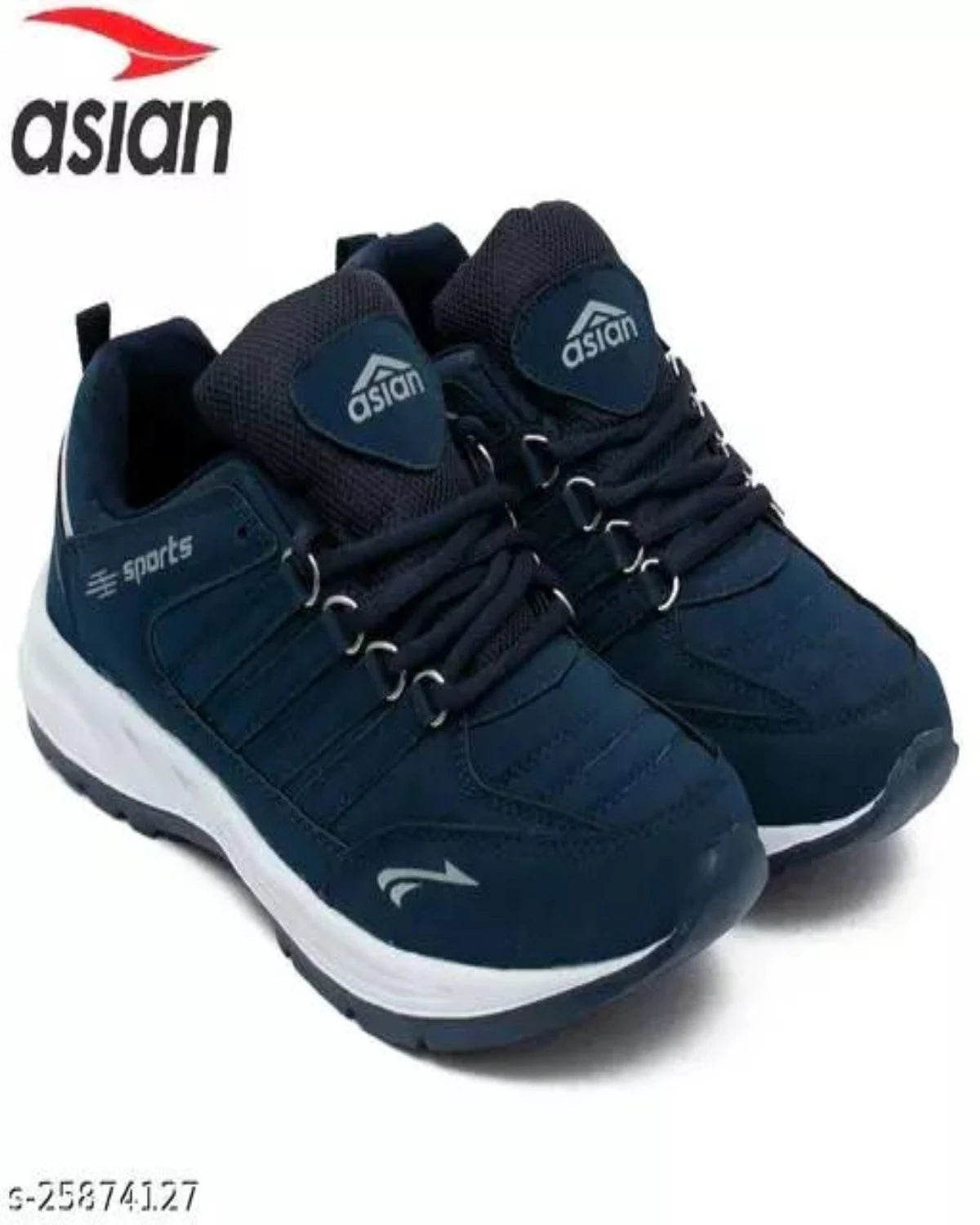 Navy Sports Running Walking Shoes for Men OrderMeFirst