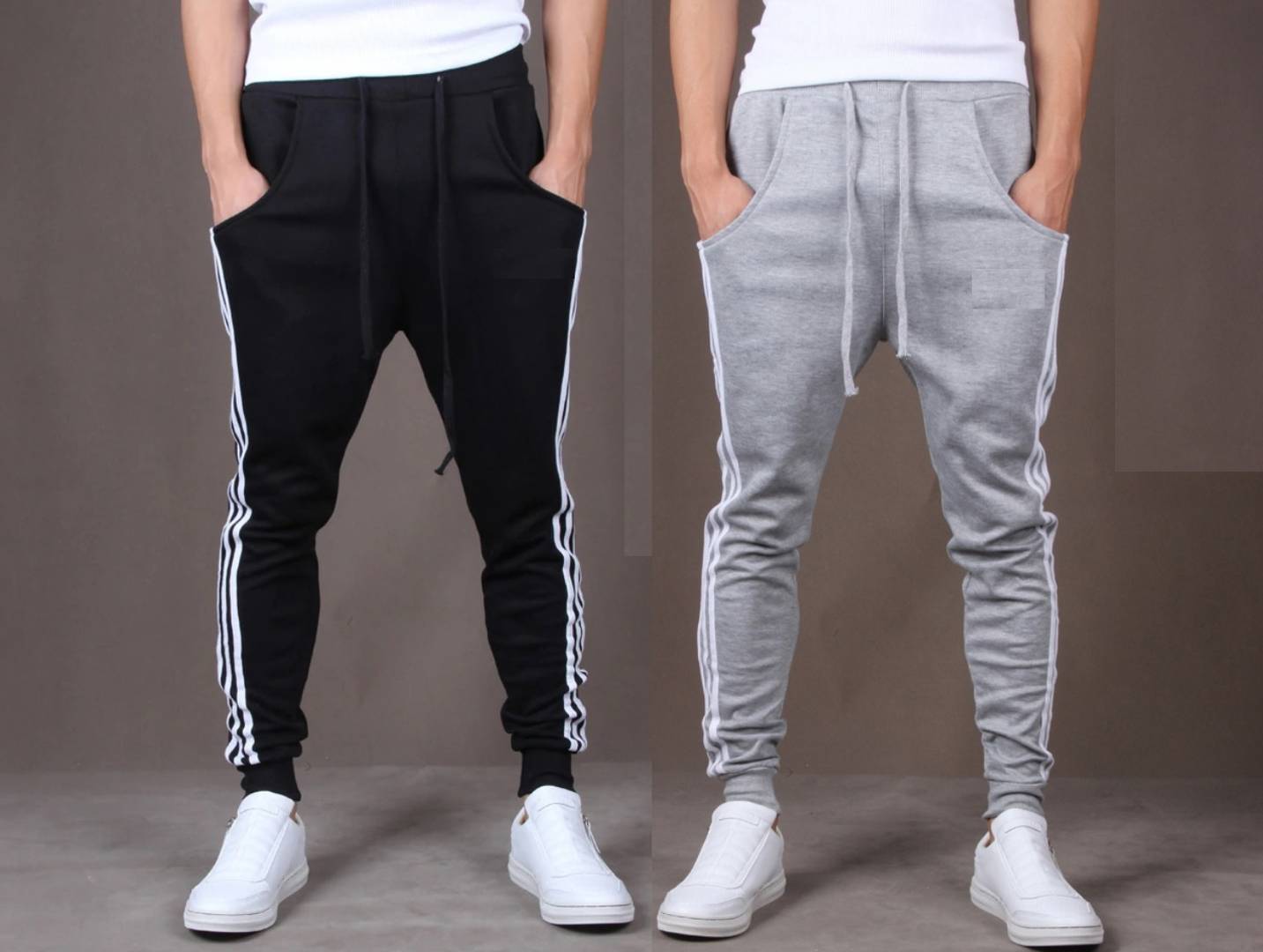 Pack Of 2  Multicoloured  Polyester Blend Joggers OrderMeFirst