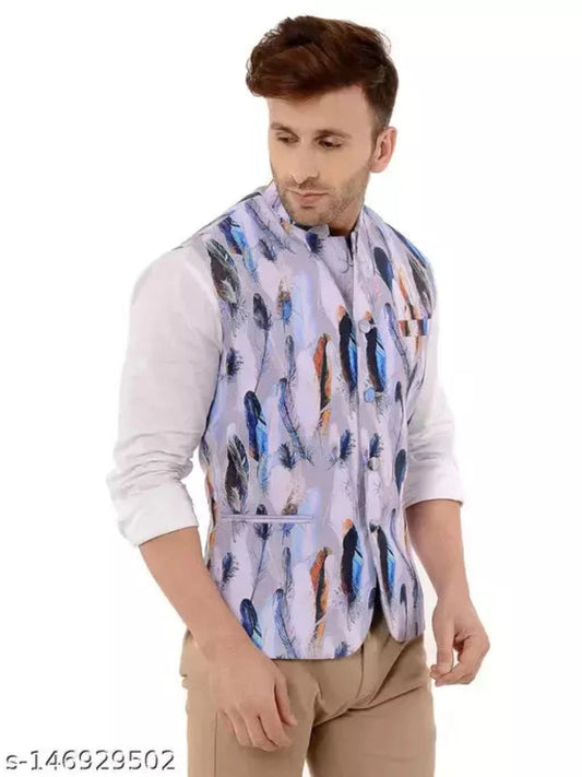 Party WaistCoat Regular Printed OrderMeFirst