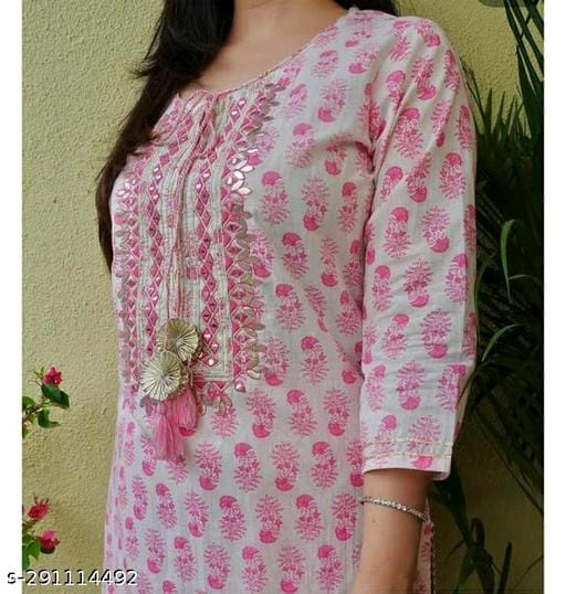 Pink Kurta White Pent OrderMeFirst