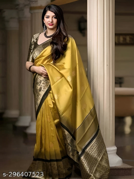 Printed Fashion Art Silk,Jacquard Saree OrderMeFirst