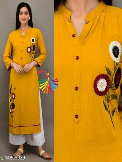 Printed Long Kurti With Palazzos OrderMeFirst