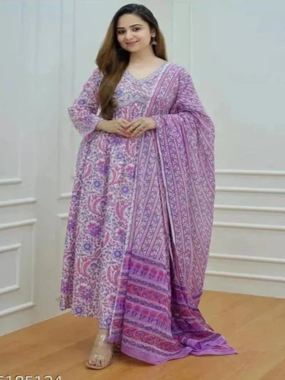 Printed Naira Cut kurta and pant set with Dupatta OrderMeFirst