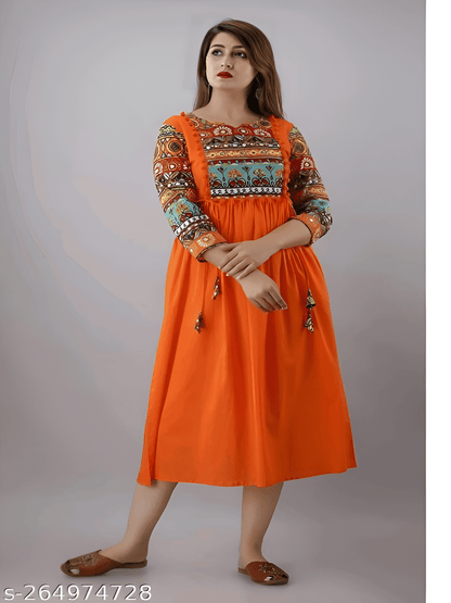 Rayon A Line Printed Kurtis OrderMeFirst