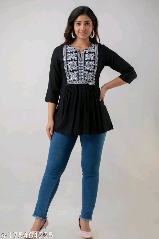 Rayon Embroidery Shot Top OrderMeFirst