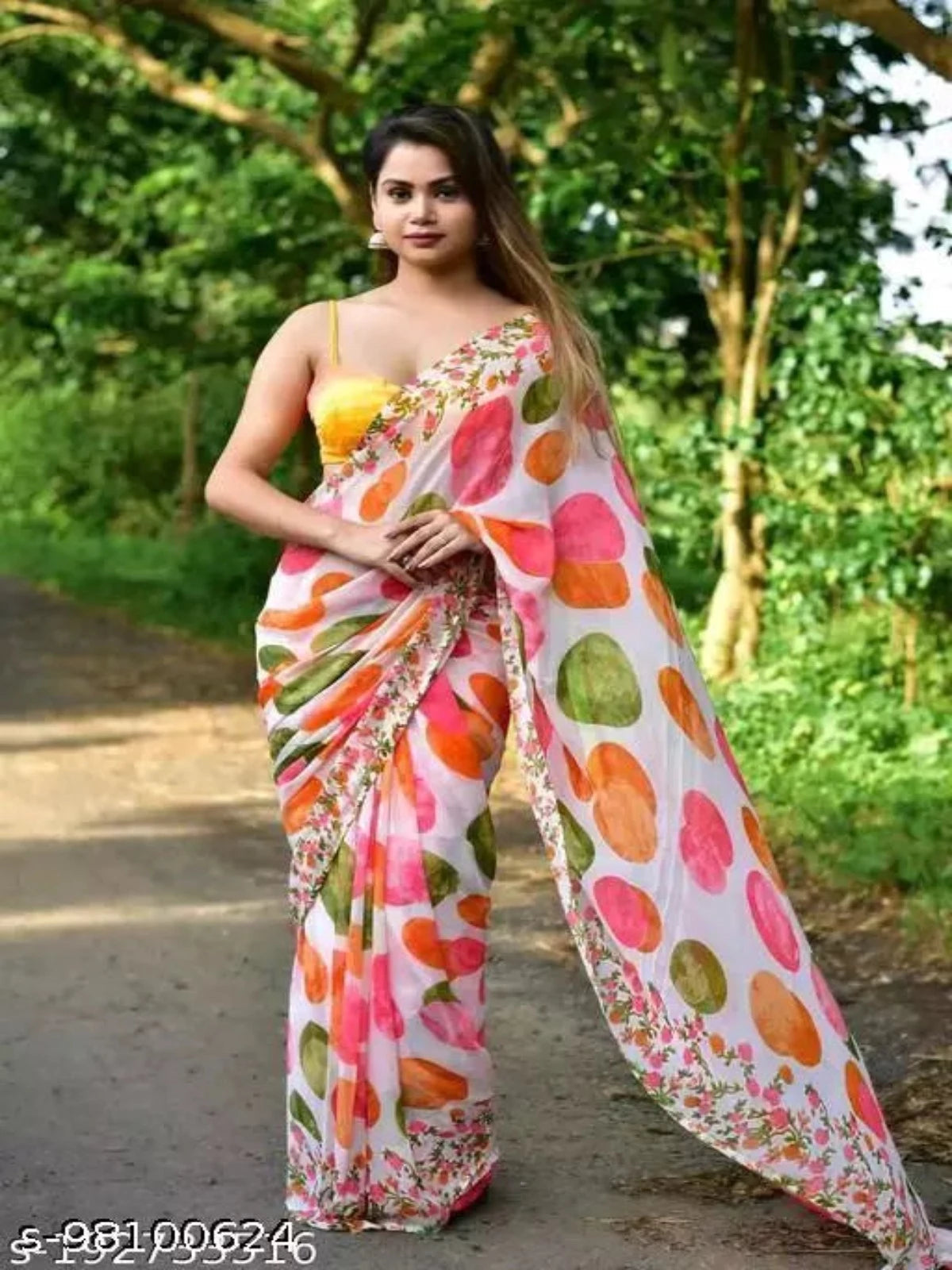 Self Design Printed Saree OrderMeFirst