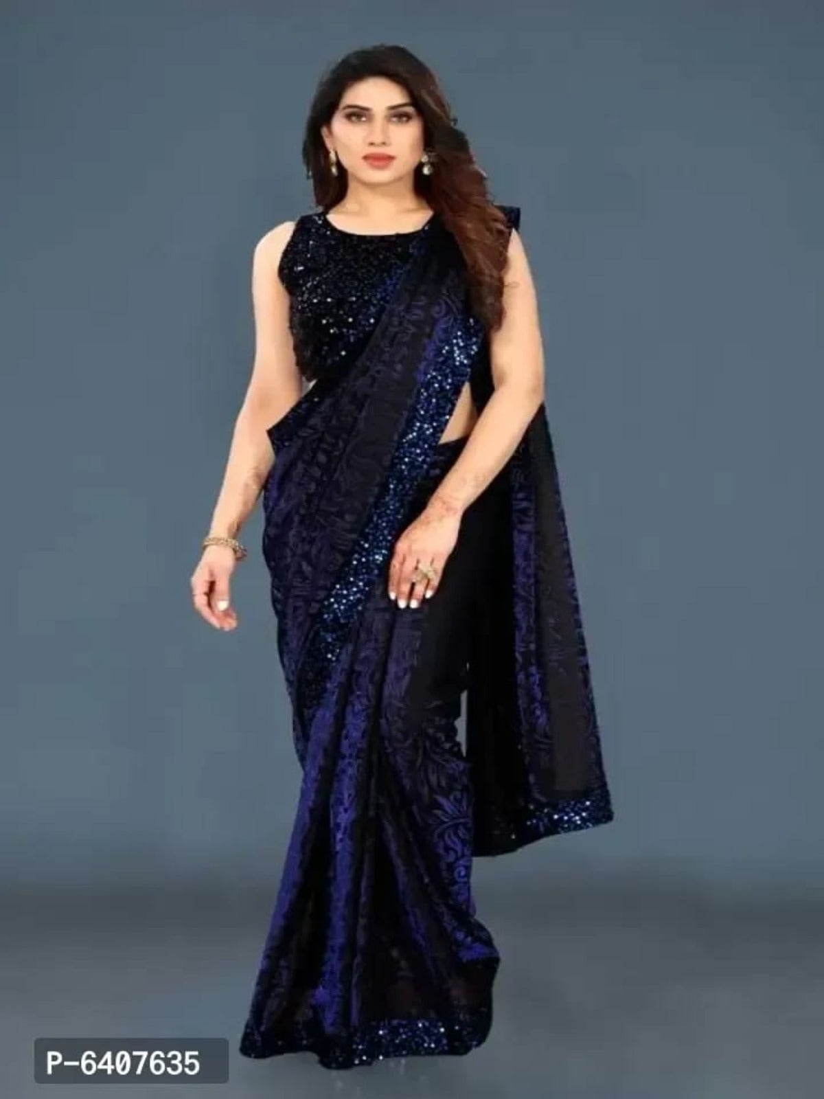 Sequin Lace Border Sarees OrderMeFirst