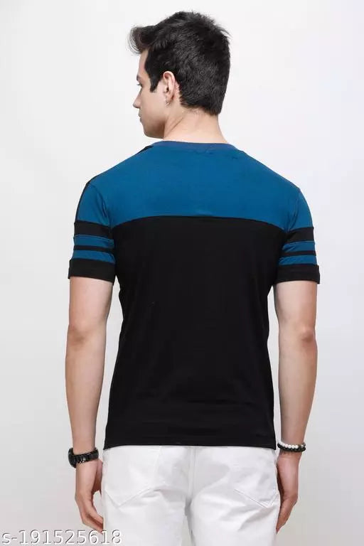 Striped Men Round Neck half sleeve trendy OrderMeFirst