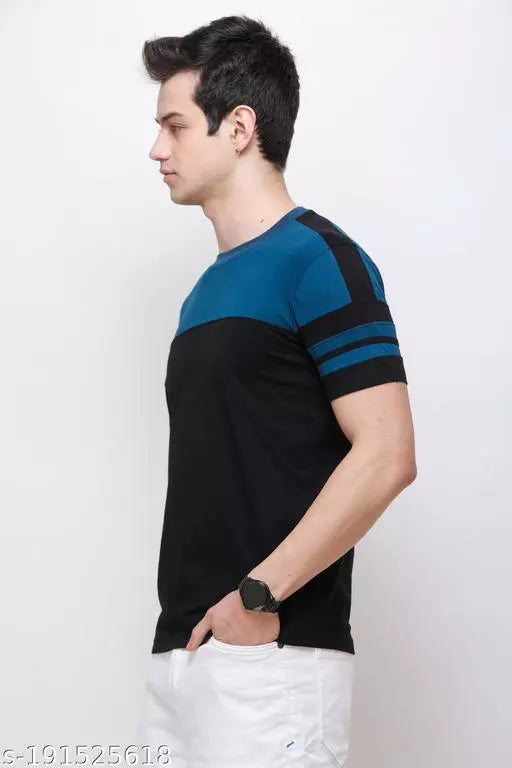 Striped Men Round Neck half sleeve trendy OrderMeFirst