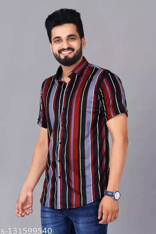 Stylish Latest Fashionable Party Wear Printed Shirt For Men OrderMeFirst