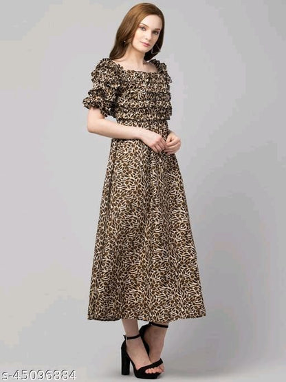 Tiger Print Women Dresses OrderMeFirst