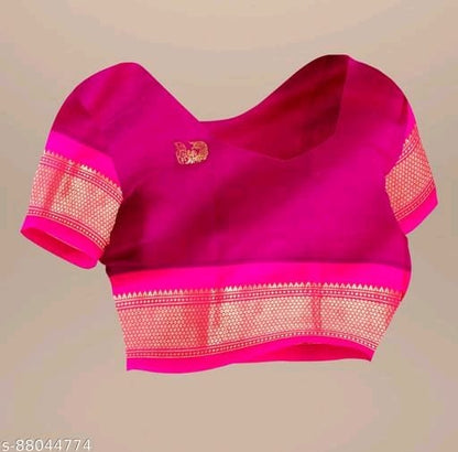 Traditional Paithani Silk Sarees With Contrast Blouse Piece OrderMeFirst