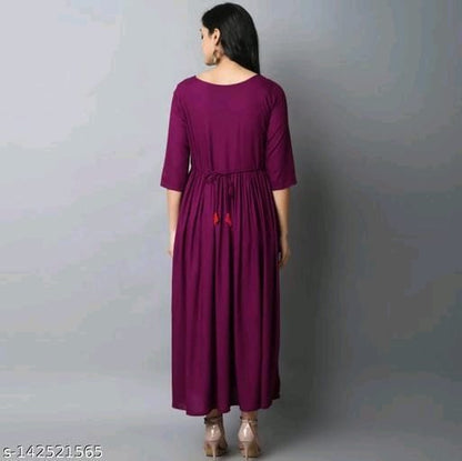 Treding A-line Rayon Kurti OrderMeFirst