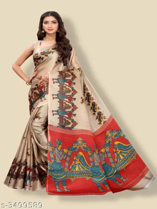 Trendy Art Silk Women's Sarees OrderMeFirst