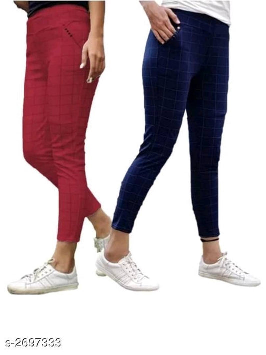 Trendy Cotton Jeggings Pack Of 2 OrderMeFirst