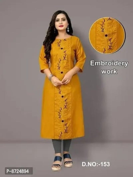 Trendy Rayon Straight Kurti OrderMeFirst